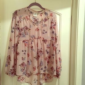 Knox Rose Floral Blouse NWOT